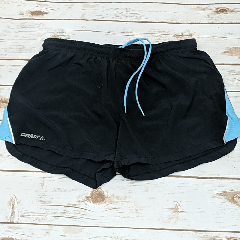 Craft Black/blue Running Shorts Women's L